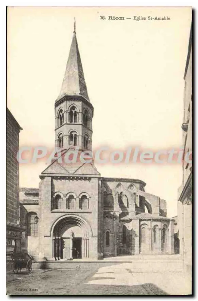 Riom — Igreja de São Amável — Edição Amst - Frente