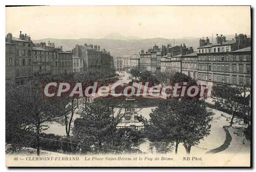CLERMONT-FERRAND — Place Saint-Hérem und Puy de Dôme — ND Phot. - Vorderseite