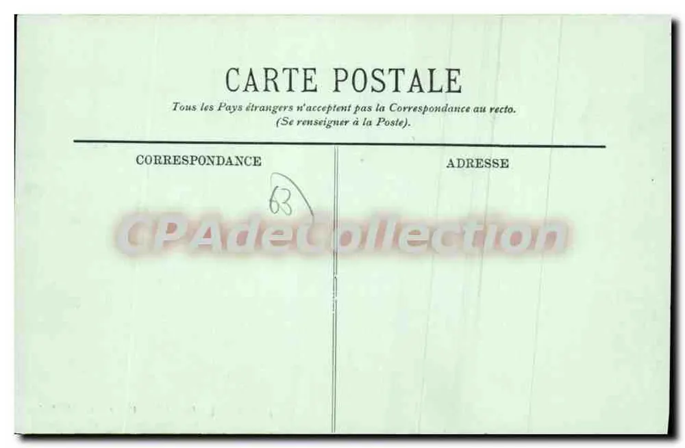 LA BOURBOULE - Ansicht vom Mont Sans-Souci-Käsehaus — LL - Rückseite