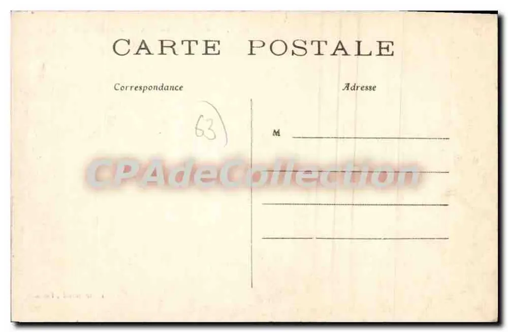Royat-les-Bains em seu vilarejo — editor L'Hirondelle, n° 573 - Verso