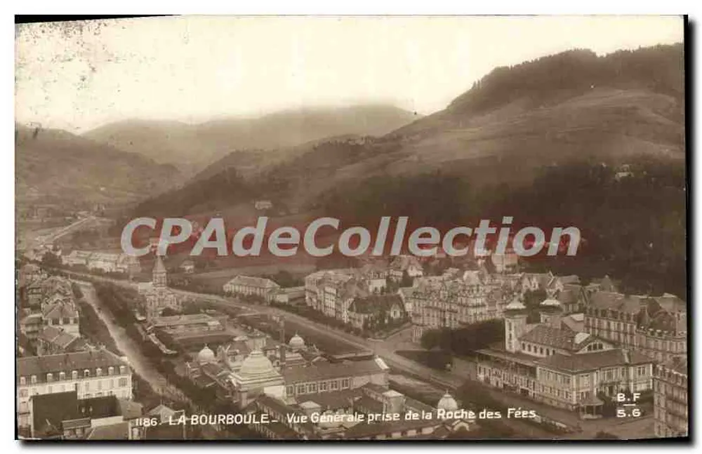 La Bourboule — Allgemeiner Blick vom Felsen der Fee — B.F. 5.6 - Vorderseite