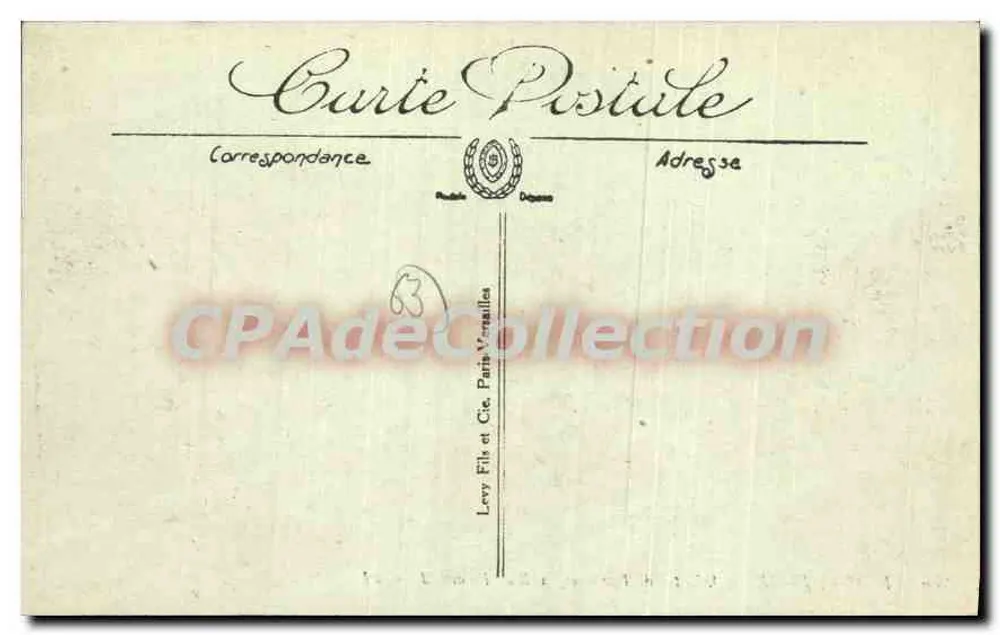 Mont-Duré — Das Hotel de Paris und die Rue Ramond — Verlag: Curte Postitule, Nr. 50 - Rückseite