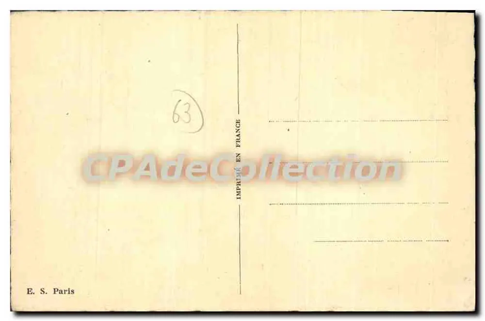 Auvergne woman in traditional costume — Auvergne — publisher Adolli, series number not visible - Back