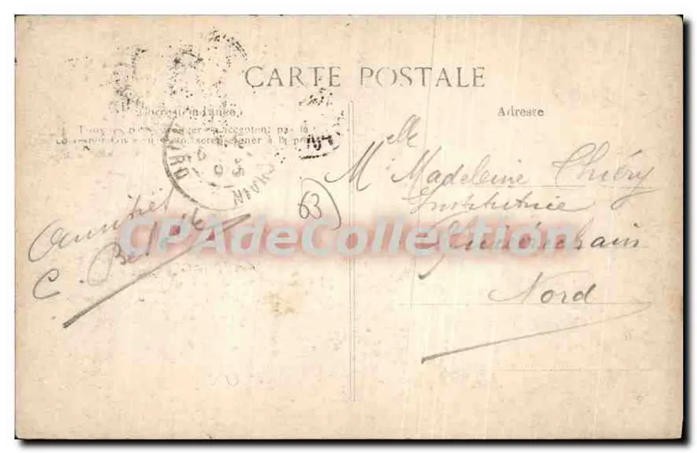 Pittoreske Auvergne — Typen von Auvergnaten — E.D. n°4840 - Rückseite