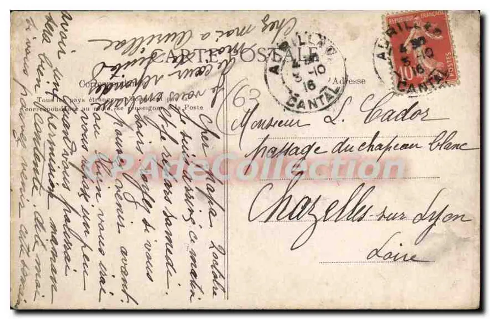 Brücke von Saint-Cirgues-de-Jordanne — Auvergne — Verlag Rosmann-Bellet - Rückseite