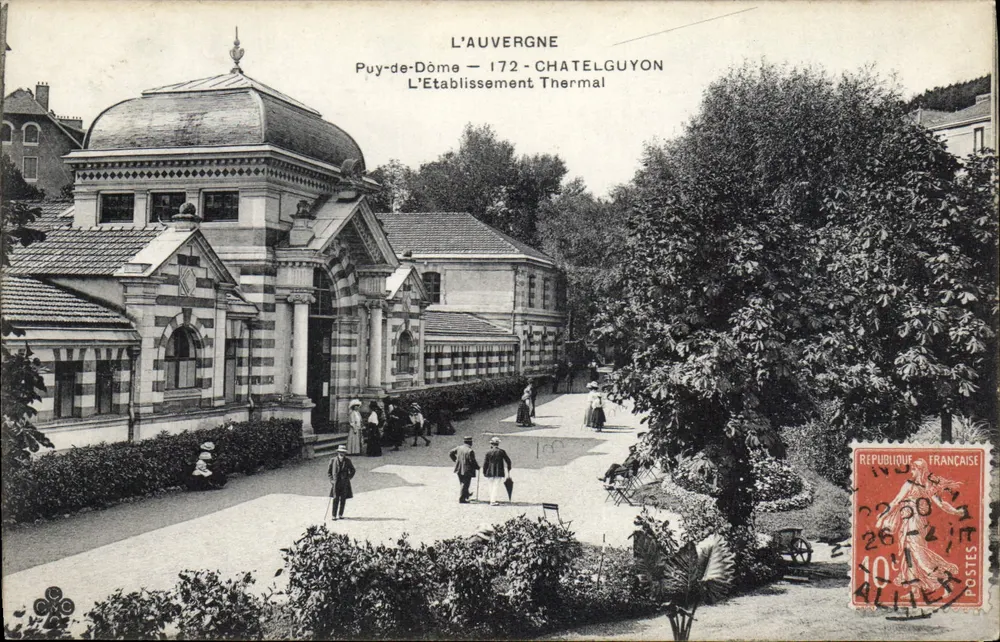 Châtelguyon — O Estabelecimento Termal — A Auvergne, Puy-de-Dôme - Frente