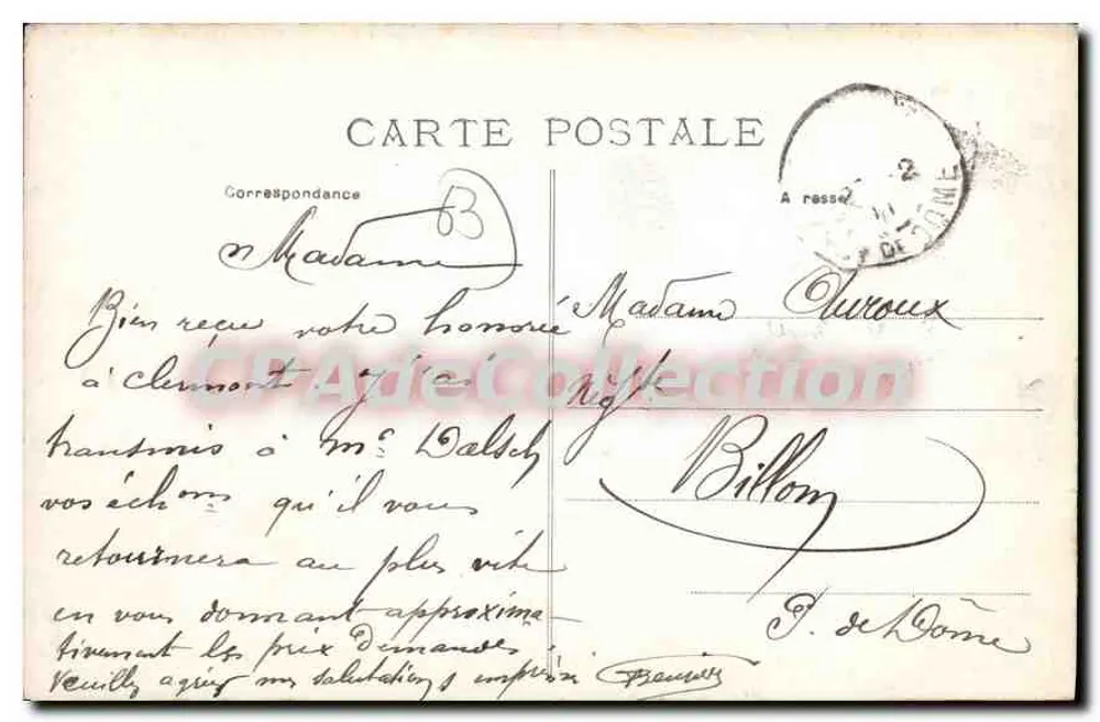 Châtelguyon — O Estabelecimento Termal — A Auvergne, Puy-de-Dôme - Verso