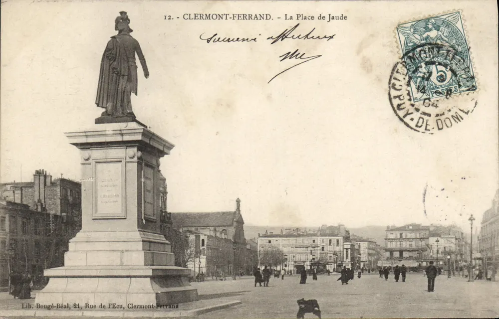 Clermont-Ferrand — A Place de Jaude — Lib. Bougé-Béal, 24 Rue de l'Écu - Frente