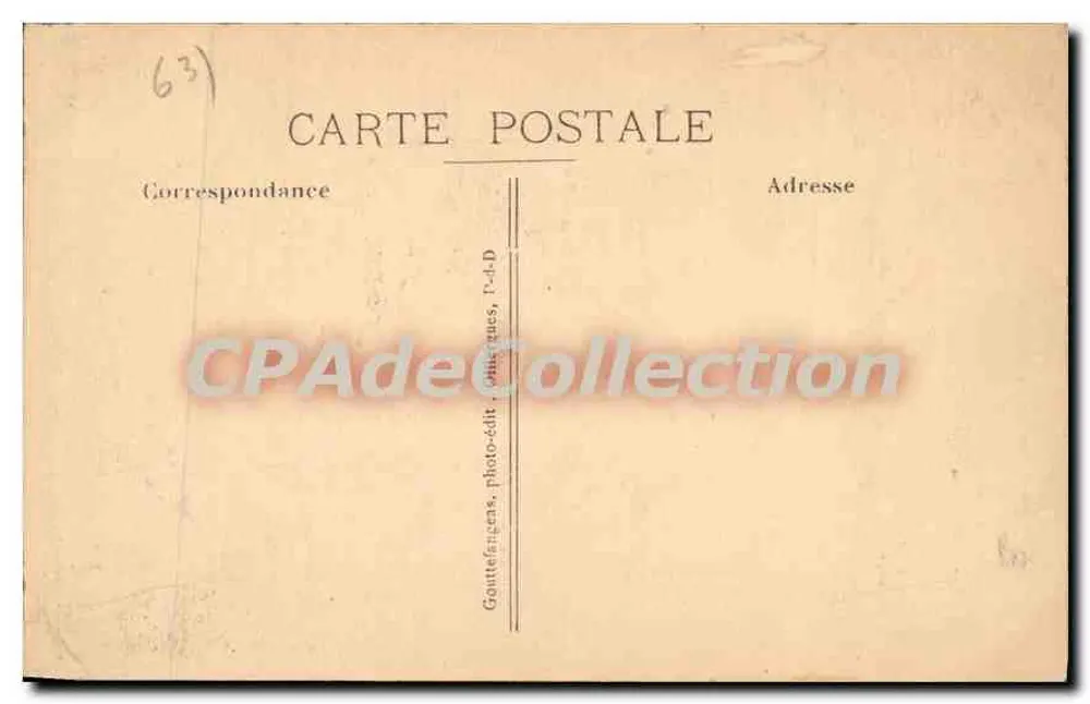 Montferrand — Haus des Apothekers (15. Jahrhundert) — G. d'O. - 474 - Rückseite