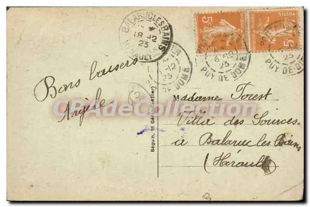 Pontgibaud — Allgemeiner Blick — Das malerische Auvergne — Ideal 2947 - Rückseite