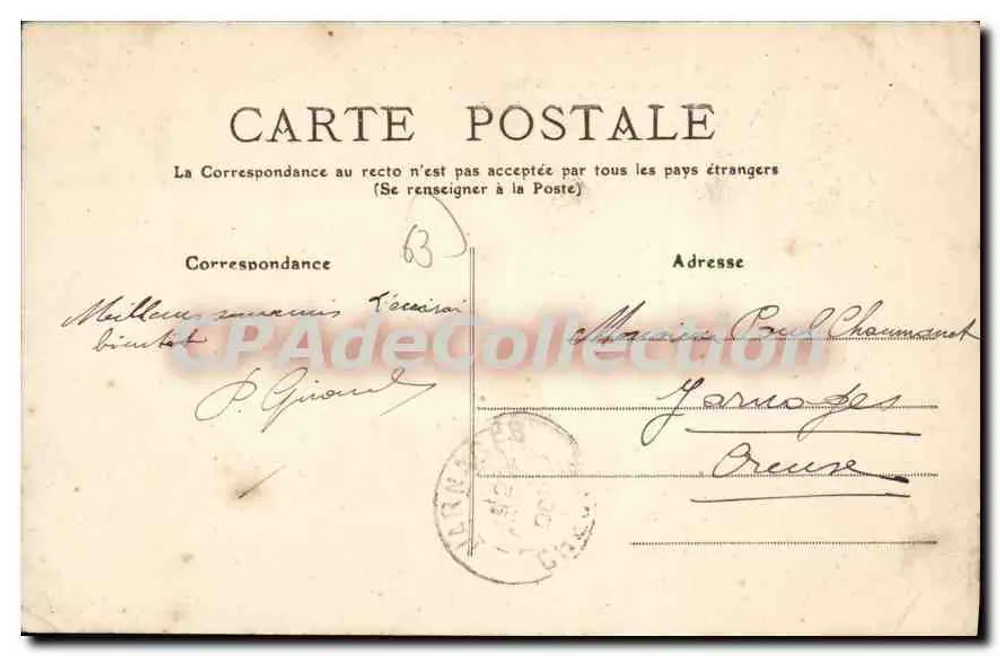 La Bourboule — Tal der Dordogne — Puy-de-Dôme — n°232 - Rückseite