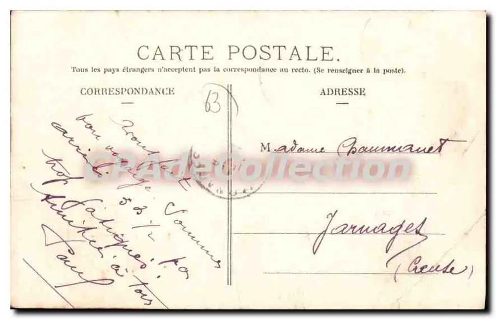 Clermont-Ferrand (P.-de-D.) — Estátua de Vercingétorix — L'Hirondelle, Paris - Verso