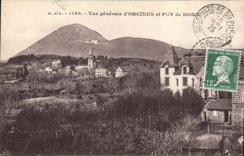 Algemene uitzicht van Orcines en Puy de Dôme — J. Goult's-France, n° 1130 - Voorkant