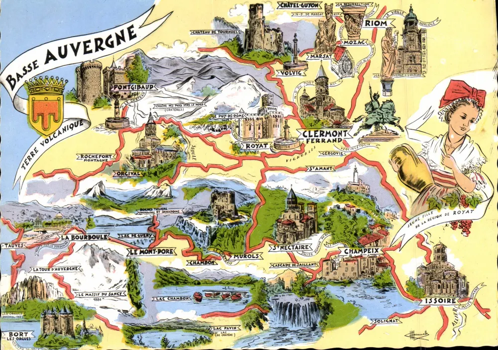 Basse Auvergne — Territorio Vulcanico — Edizioni Gaby, Nantes - Recto