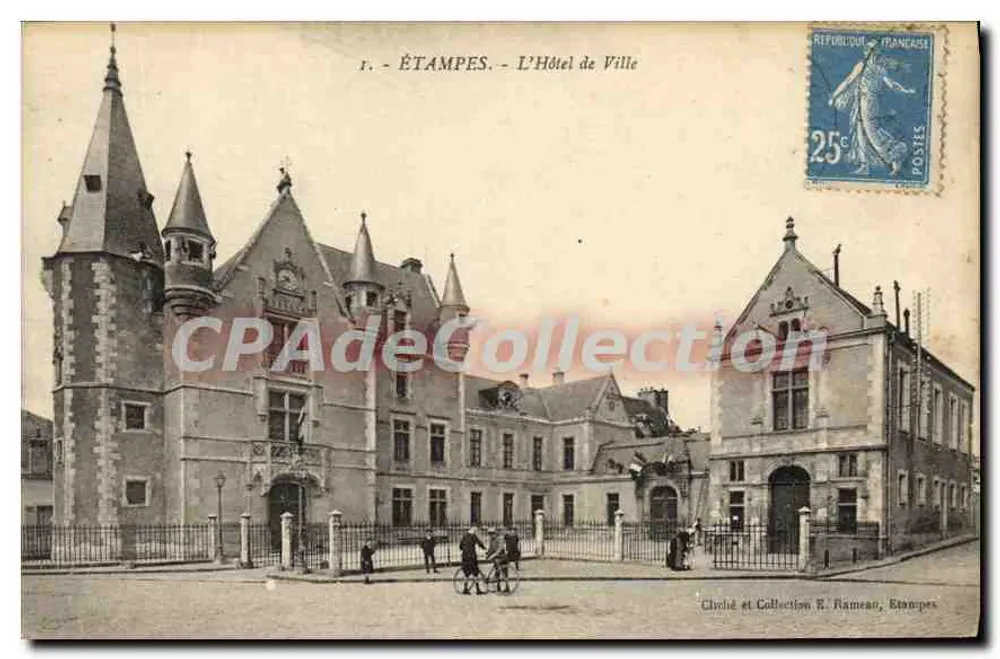 Étampes - O Hotel de Ville — Editor R. Rameau, Étampes - Frente