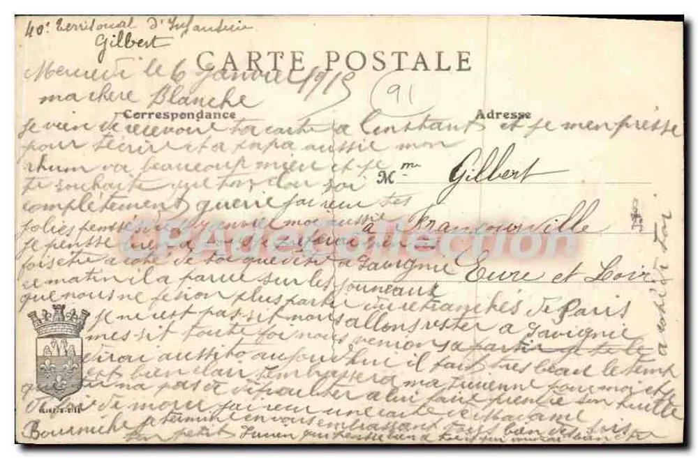 Savigny-sur-Orge — Das Schloss, Cour d'honneur — Edition de l'Orge, A. Thévenier, Savigny — Reproduktion verboten - Rückseite