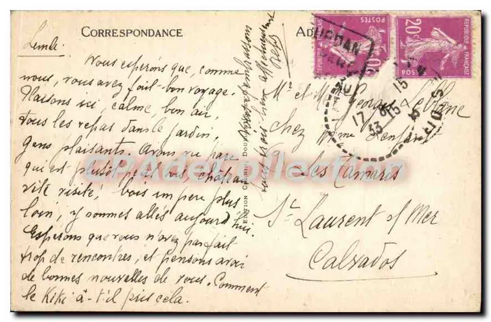 Dourdan — Panorama — Editor desconhecido, n° 1 - Verso