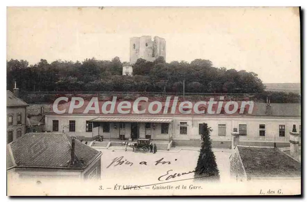 Étampes — Guinette y la Estación — L. des G. - Anverso