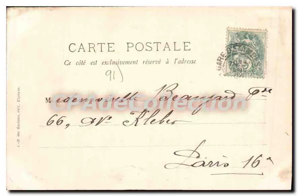 Étampes — Guinette y la Estación — L. des G. - Reverso
