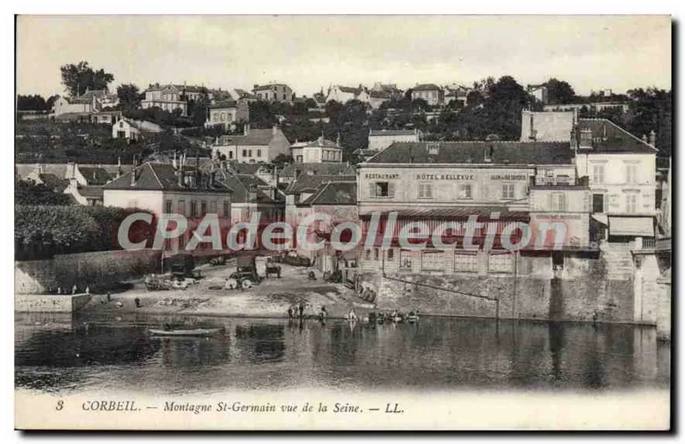 Corbeil — Montagne St-Germain von der Seine aus gesehen — LL. - Vorderseite
