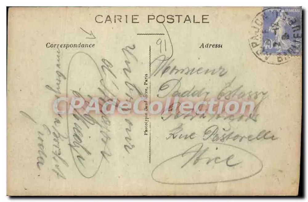 Arpajon (S.-et-O.) — Kreuzung der Grande-Rue und Rue Guinchard — Phot-Express - Rückseite