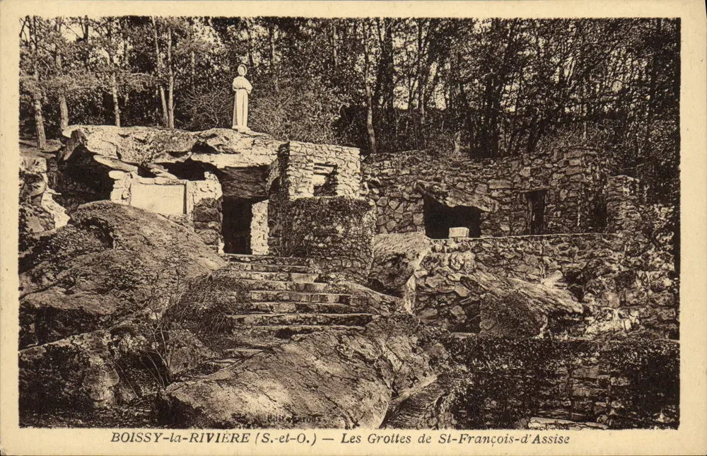 Boissy-la-Rivière (S.-et-O.) — Die Höhlen von St-François-d'Assise — Verlag: Buisson - Vorderseite