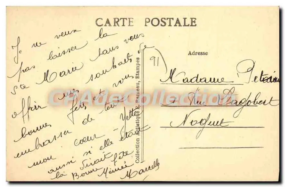 Boissy-la-Rivière (S.-et-O.) — Die Höhlen von St-François-d'Assise — Verlag: Buisson - Rückseite