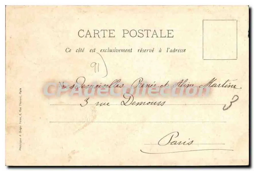 Marcoussis — Um canto de paisagem — Bourdon-Cavey - Verso