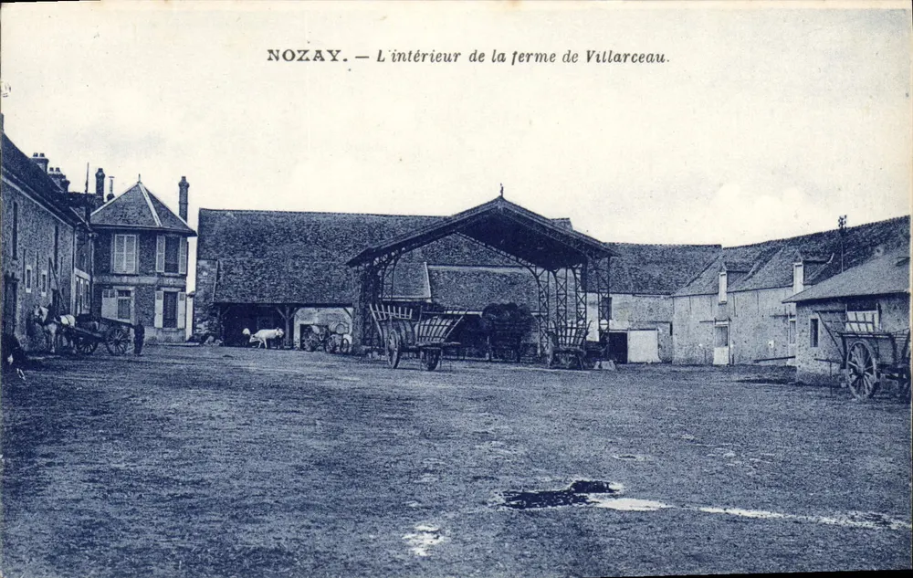 Nozay — Das Innere der Farm Villarceau. - Vorderseite