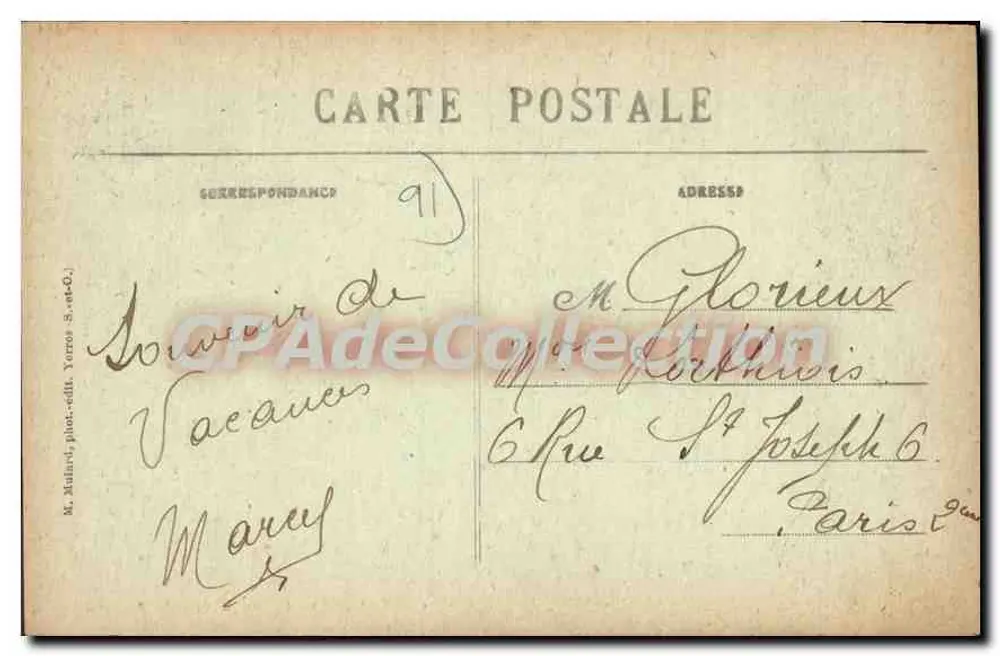 Brunoy (S.-&-O.) - Die Brücke von Soulins — M. Audard, phot. publ. Yerres (S.-et-O.) - Rückseite