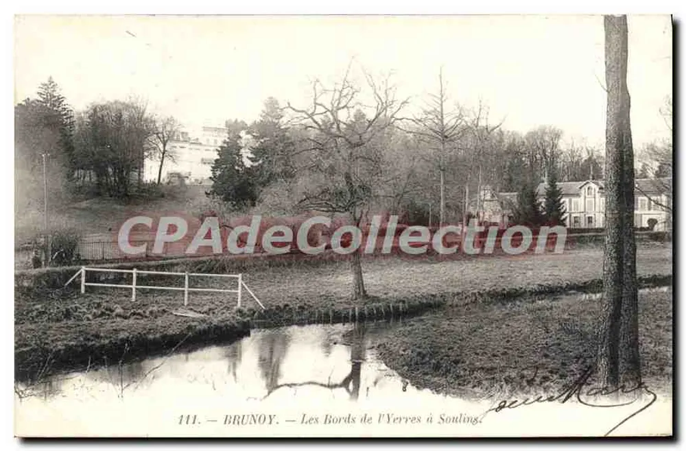 Brunoy — Die Ufer der Yerre bei Souling — Vintage Postcard/Antike Ansichtskarte n°141 - Vorderseite