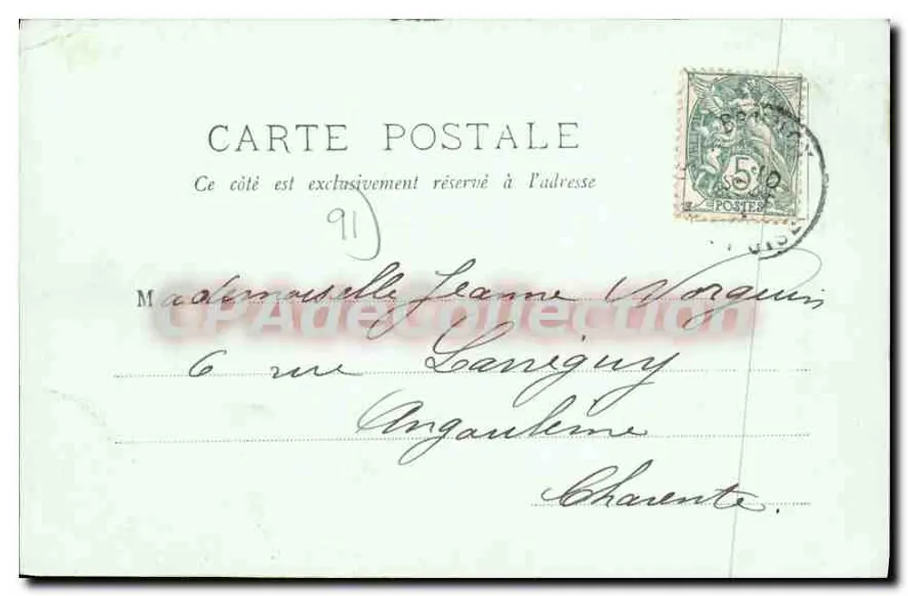 Brunoy — Die Ufer der Yerre bei Souling — Vintage Postcard/Antike Ansichtskarte n°141 - Rückseite