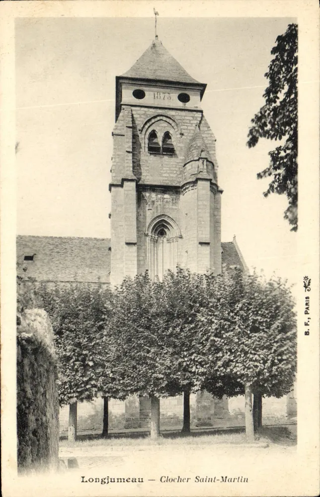 Longjumeau — Torre da Igreja de São Martinho — B. F., Paris - Frente