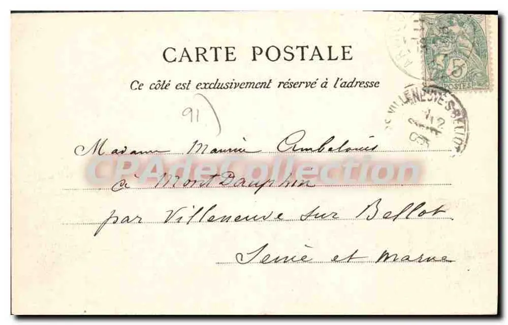 Torre de Montlhéry — ruínas medievais — A. Bonné, Arpajon - Verso