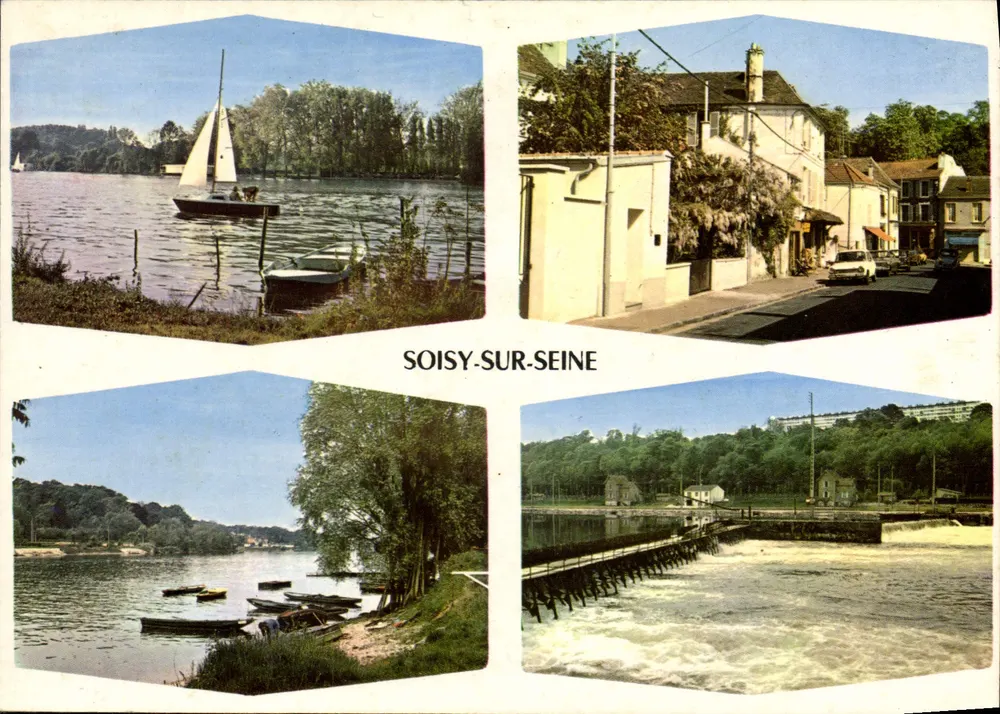 Soisy-sur-Seine — Panoramablick — Photogravure Raymon, Biny-sur-Seine - Vorderseite