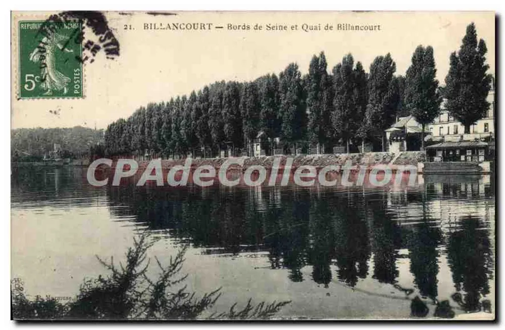 Billancourt — Ufer der Seine und Quai de Billancourt — P. Marmouse, n°21 - Vorderseite