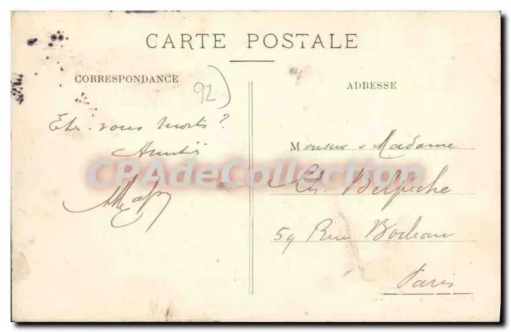Billancourt — Ufer der Seine und Quai de Billancourt — P. Marmouse, n°21 - Rückseite