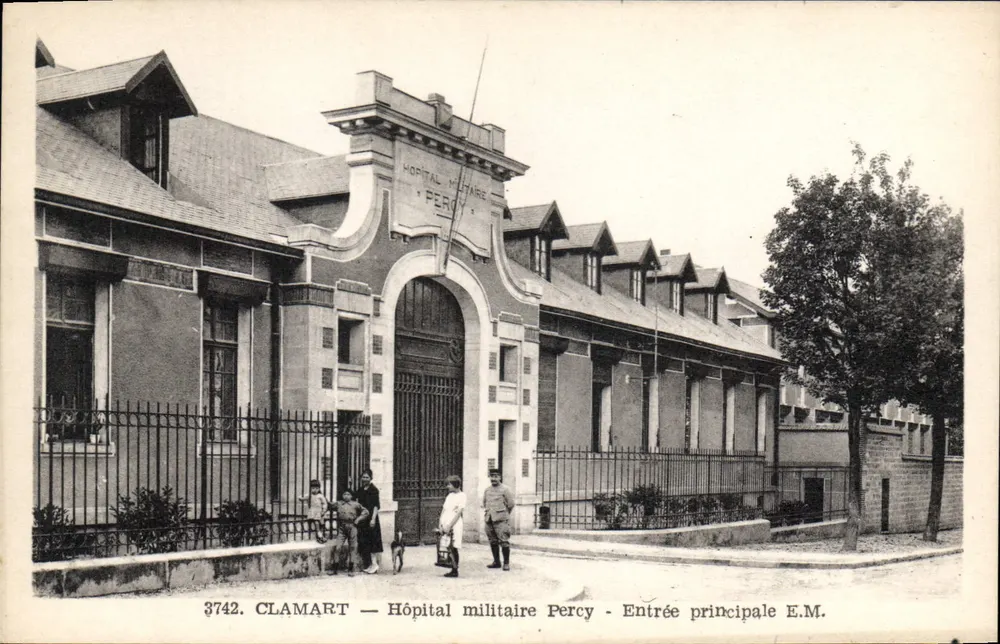Militärkrankenhaus Percy — Haupteingang E.M. — Clamart - Vorderseite