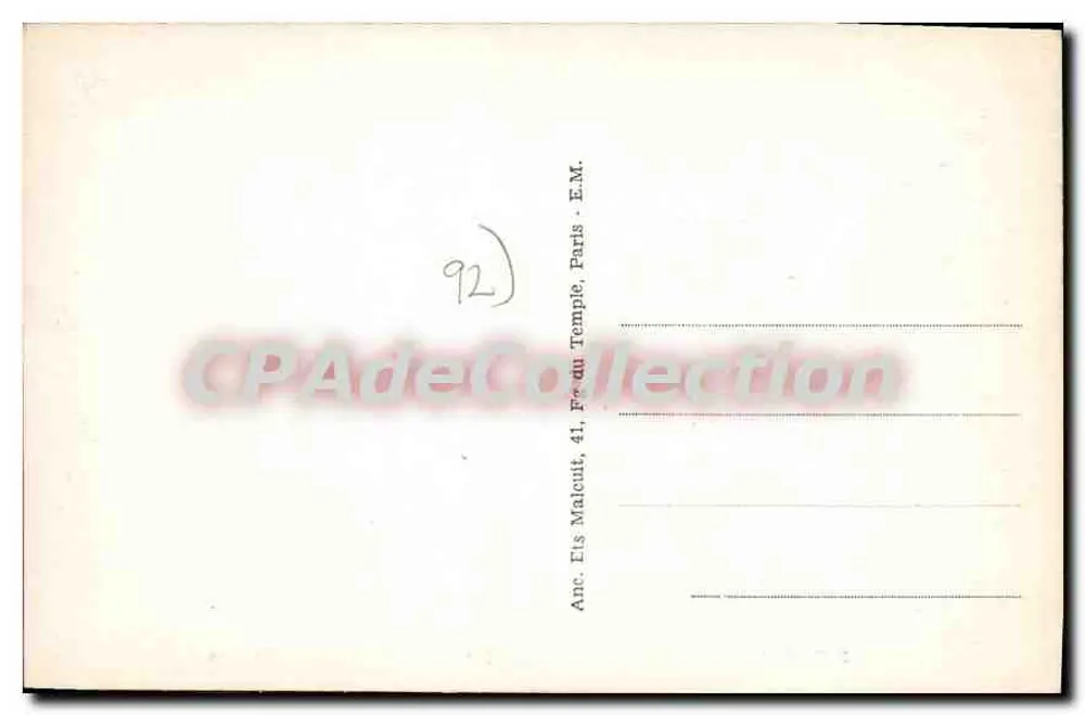 Militärkrankenhaus Percy — Haupteingang E.M. — Clamart - Rückseite