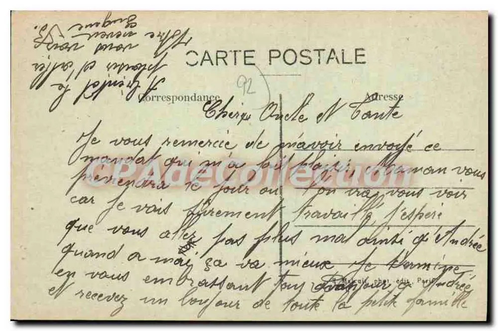 Boulogne-sur-Seine — Die Ufer der Seine — E.M. n°1480 - Rückseite