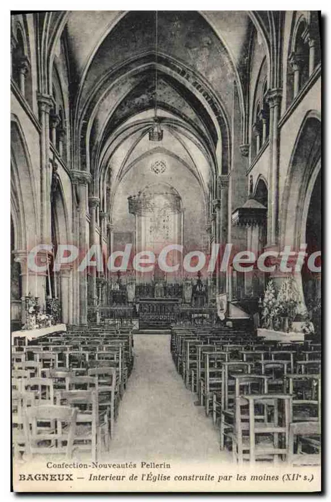Bagneux — Innenansicht der Kirche, gebaut von Mönchen (11. Jahrhundert) — Confection-Nouveautés Pellerin - Vorderseite