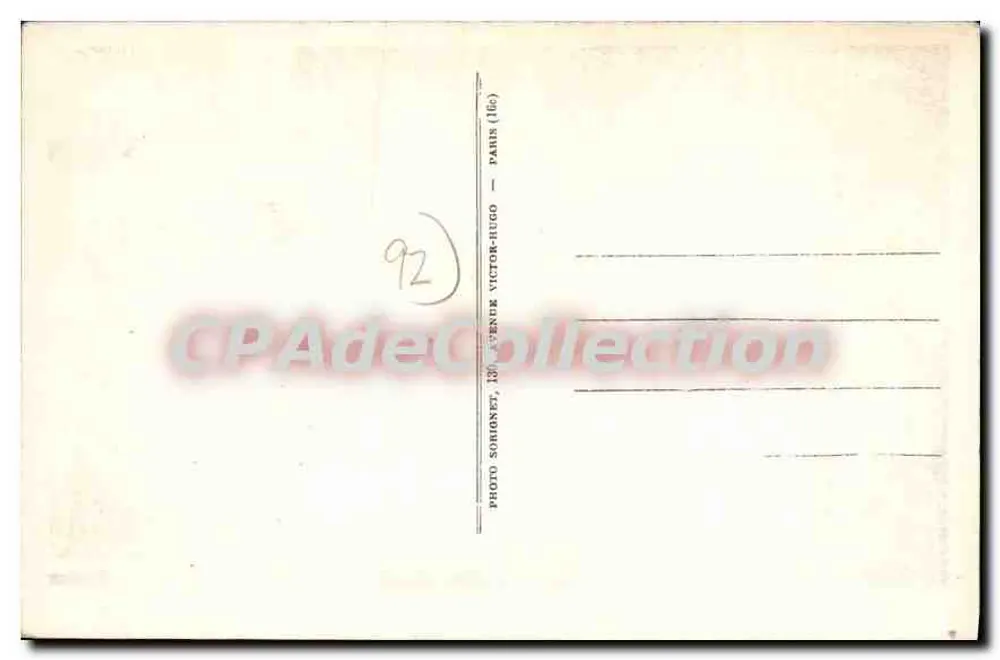 La Chapelle — Casa Monestier — Saint-Cloud (S.-et-O.) - Verso