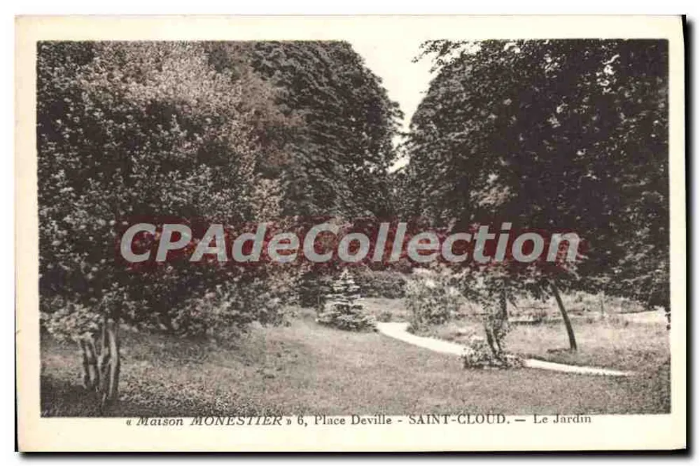 Casa Monestier, 6, Praça Deville - Saint-Cloud — O Jardim - Frente