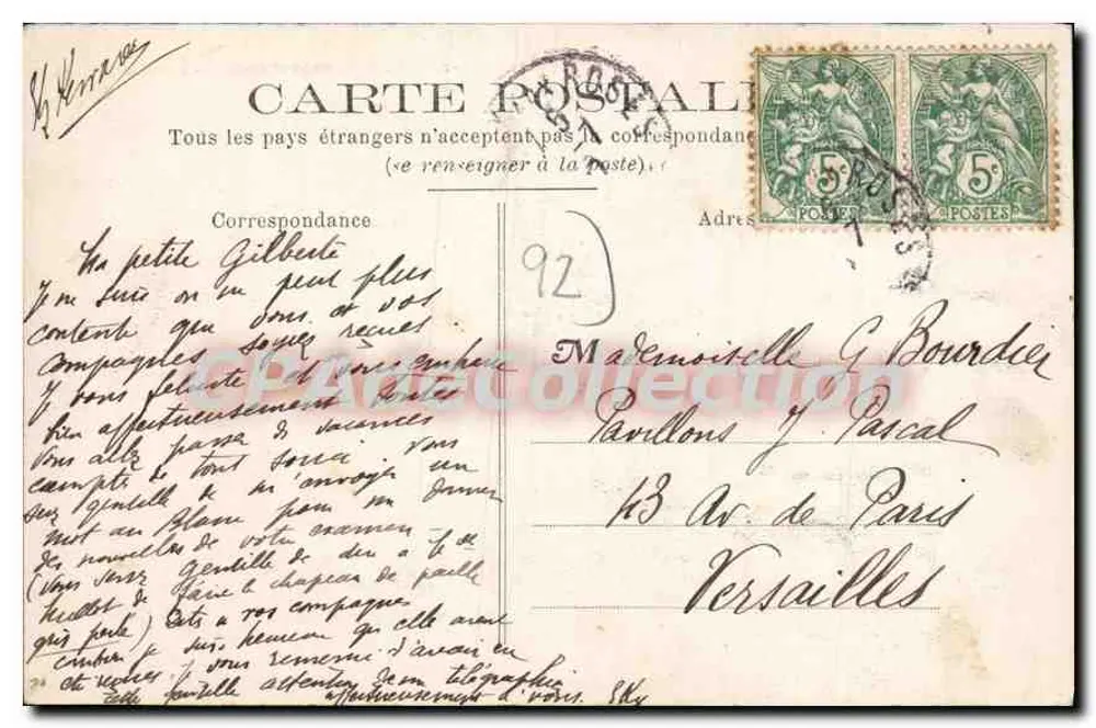 Fontenay-aux-Roses — Normale Schule für Lehrerinnen (Innenansicht) — D.W.D. Nr. 16 - Rückseite
