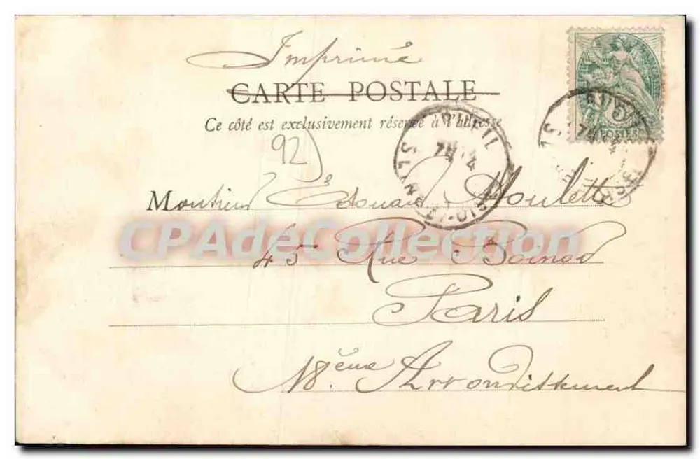 Rueil — Kasernen van het 16e Artillerie regiment — Chann-Berteau, uitgever, foto Capelle - Achterkant