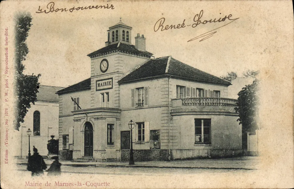 Prefeitura de Marnes-la-Coquette — Edição René-Louisie, N° 1778 - Frente