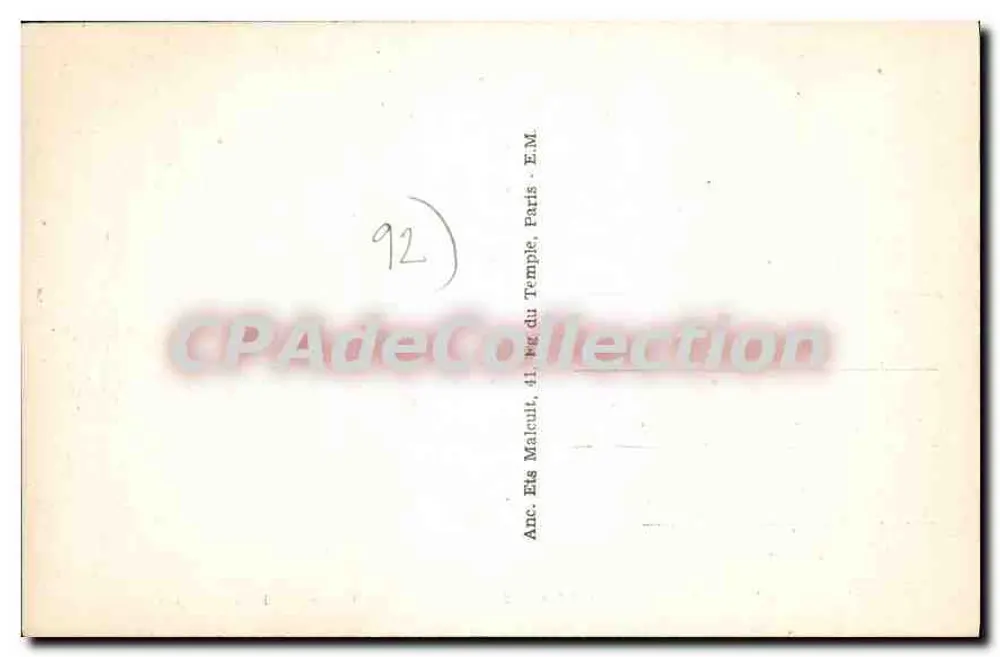Chaville (S.-et-O.) — Igreja Antiga — E.M. 3801 bis - Verso