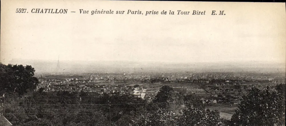 Chatillon — Allgemeiner Blick auf Paris, aus der Tour Biret — E.M. n°5527 - Vorderseite
