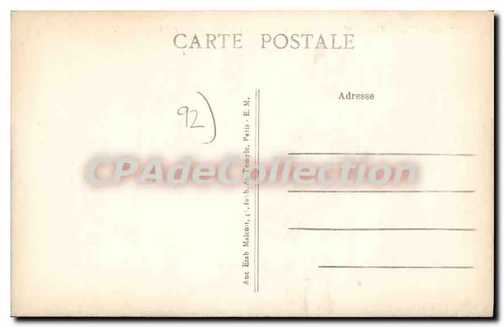 Chatillon — Allgemeiner Blick auf Paris, aus der Tour Biret — E.M. n°5527 - Rückseite