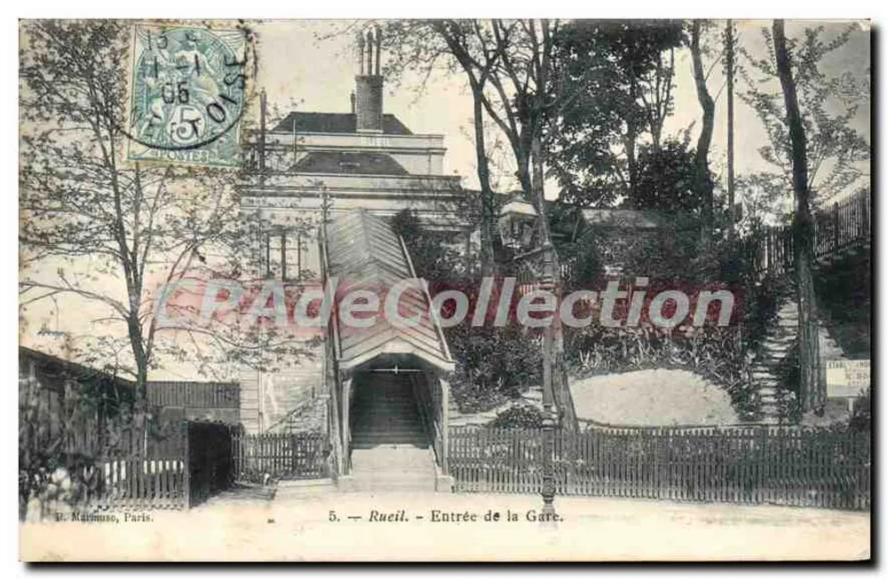 Rueil - Entrada da Estação — V. Maëmuse, Paris, n°5 - Frente